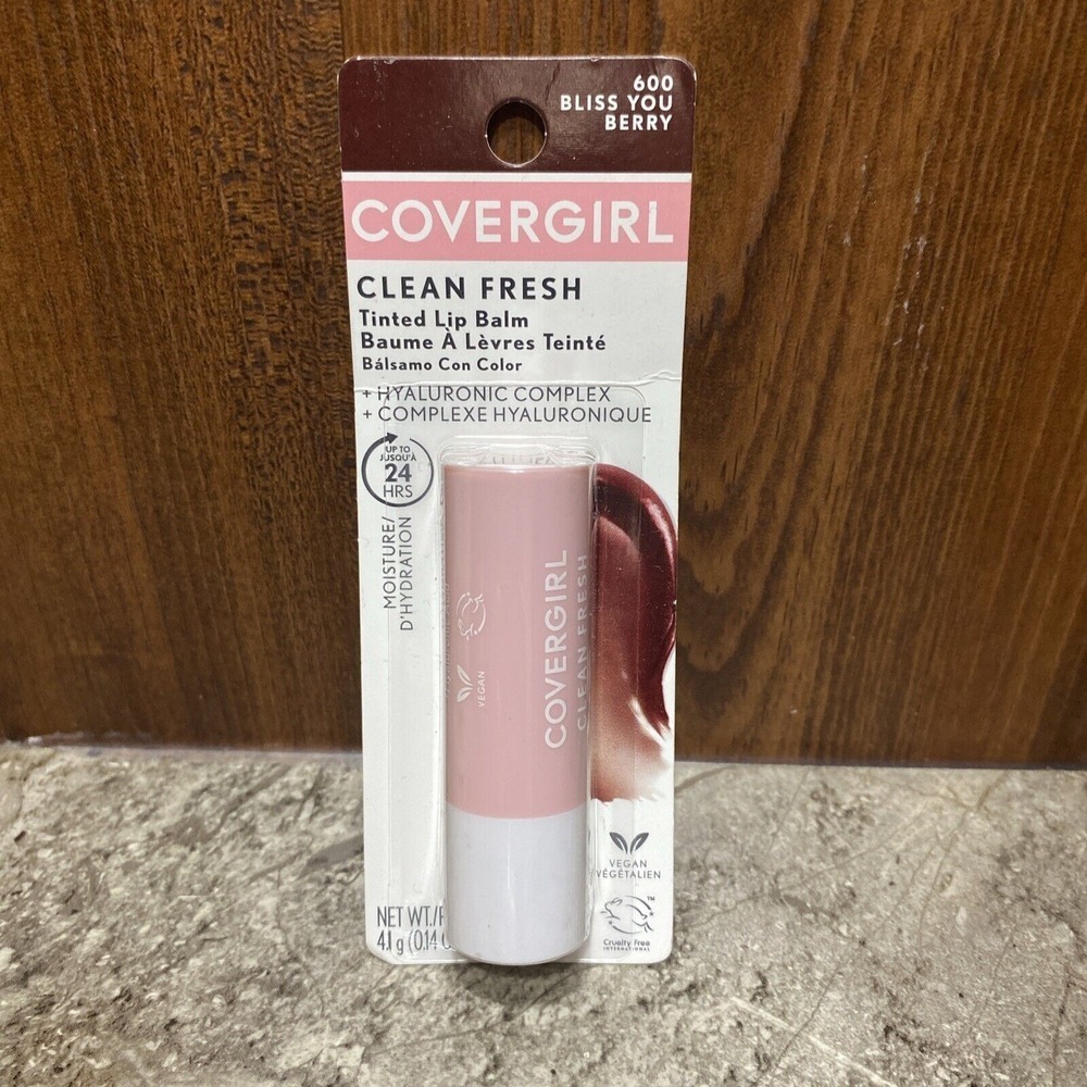 Covergirl Clean Fresh 600 BLISS YOU BERRY Tinted Lip Balm NEW